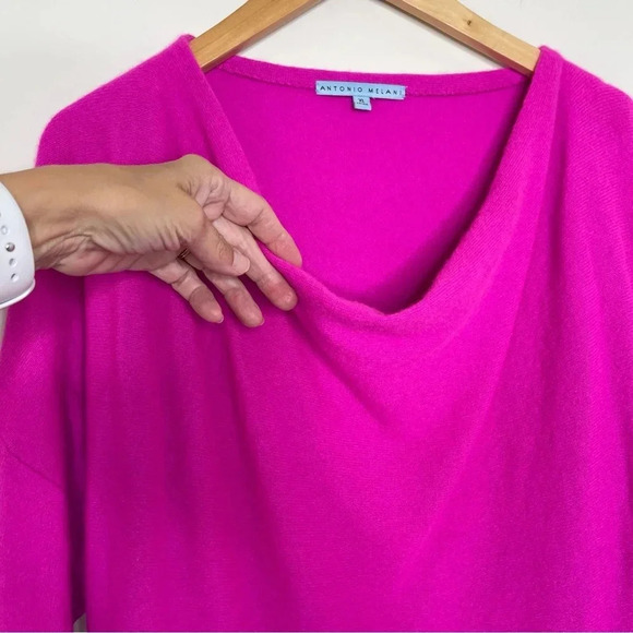 Antonio Melani Cashmere Sweater in Barbiecore Pink - Picture 4 of 7